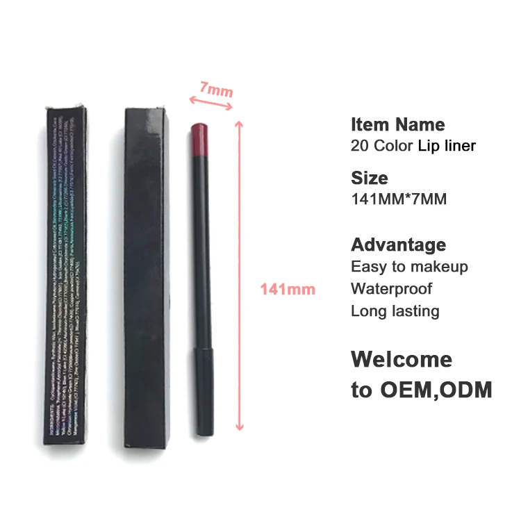 Карандаш для губ Oem Lipliners принимаем логотип заказчика Lipliner частная