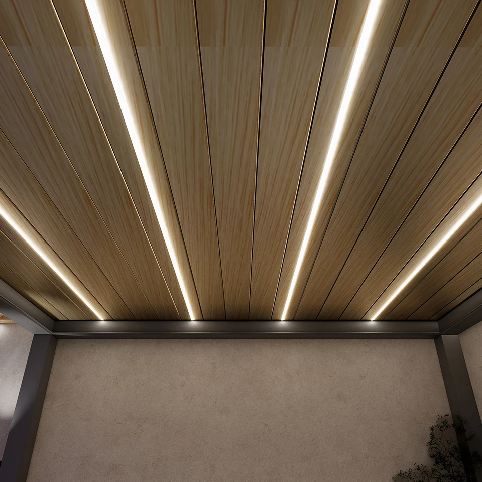 Waterproof Modern Shed Cover Balcony Electric Customized Steel Swimming Pool Bioclimatic Pergolas Price Garden Pavilion Outdoor