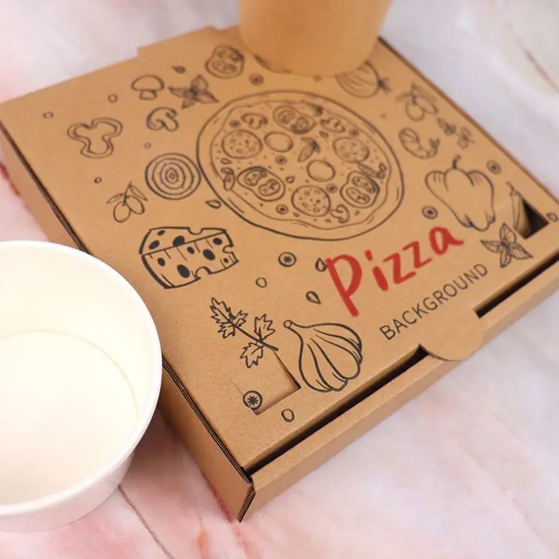Brand New Burger Box Packaging Caja De Carton Para Corrugated Pizza Liner