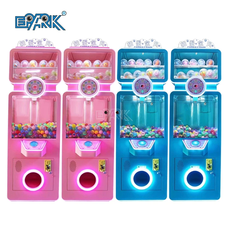 Coin Operated Automatic Capsule Toys Machine For Kids Double Deck Gumball Vending Machine