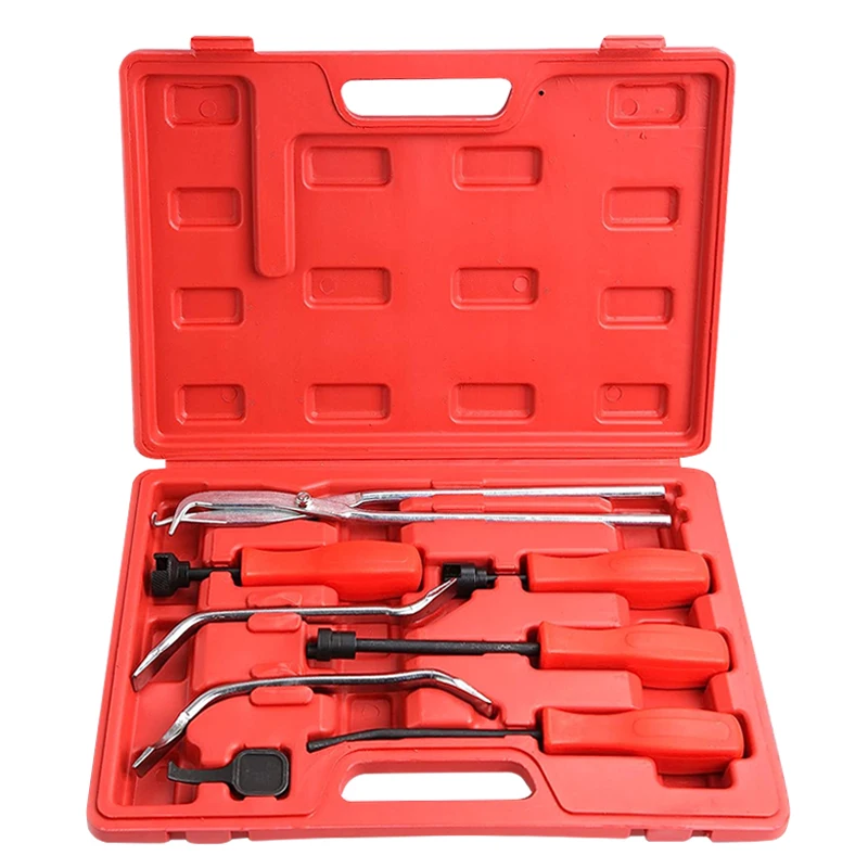 Car Auto Tools 8PCS Drum Brakes Adjusting Service Repair Tool Spring Compressor