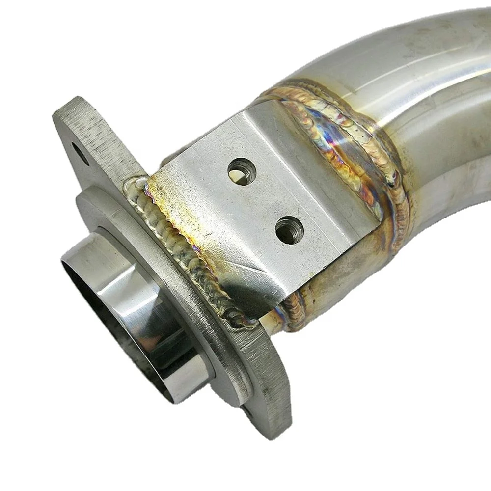  Stainless Steel Exhaust Downpipe For Toyota Hilux Vigo Fortuner 2KD Turbo