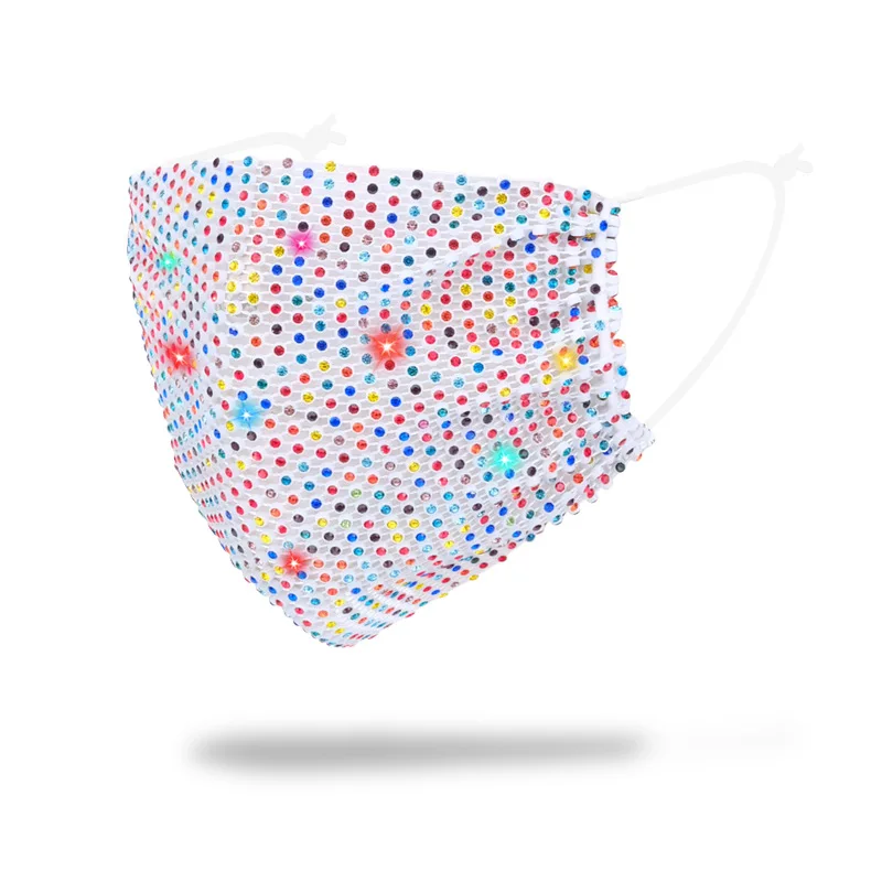 Hot sale colorful rhinestone star breathable decorative masking