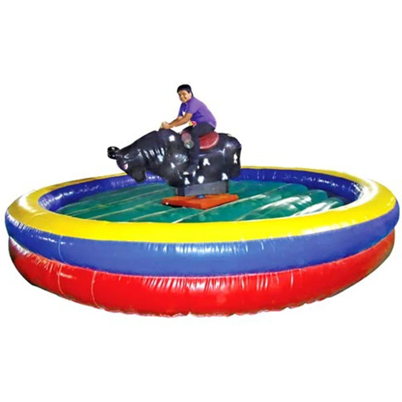 china low price Playground equipment carnival commercial attraction inflatable electric bull ride for sale