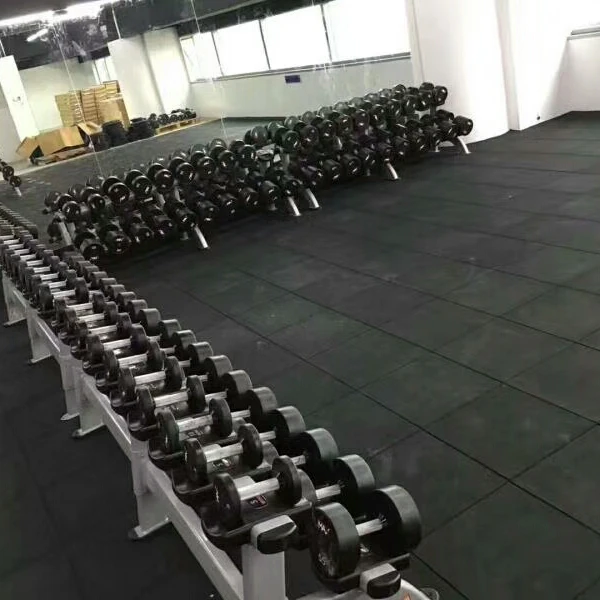 
Recycled indoor rubber flooring bricks for gym 