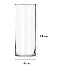 Wholesale Customized Glass Cylinder Vases 10 Inch Tall Multi-use Pillar Candle, Floating Candles Holders or Flower Vase