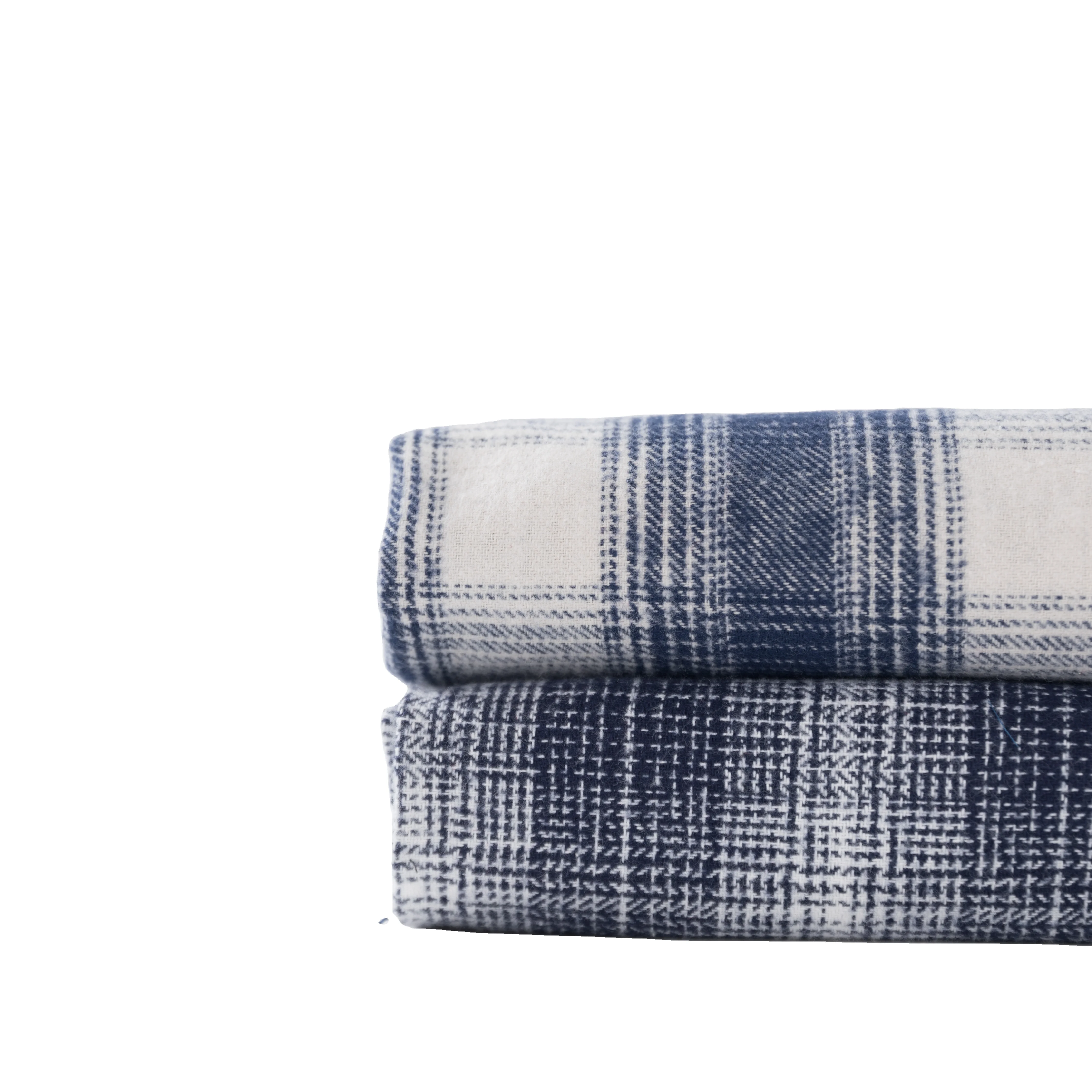 Super hot selling 100 recycled cotton yarn dyed flannel fabric for shirts