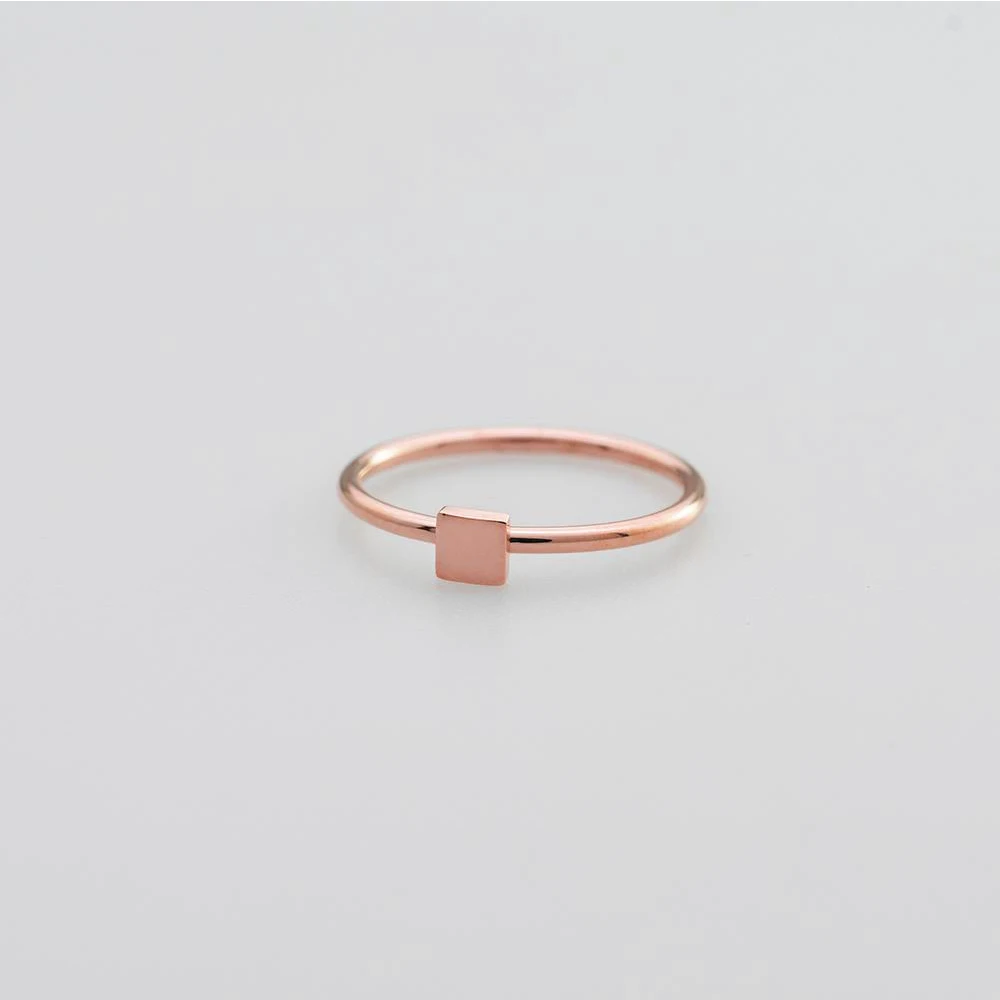 Delicate Rings Stainless Steel 18K Gold Plated Jewelry Mini Ring Custom Jewelry Anillos De Acero Inoxidable Wire Rings