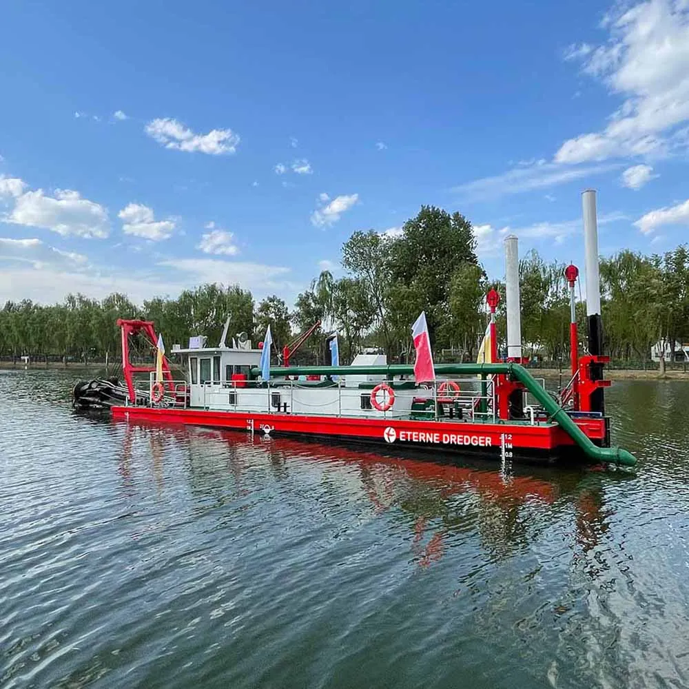 1200 M3/H Hydraulic 14 Inch Cutter Suction Dredger Diesel-Powered New River Lake Dredging Pump Engine Motor Gearbox