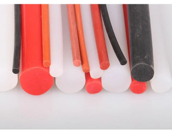 Elastic Red EPDM Rubber O Ring Sponge Cord Round Foam Rubber Bar