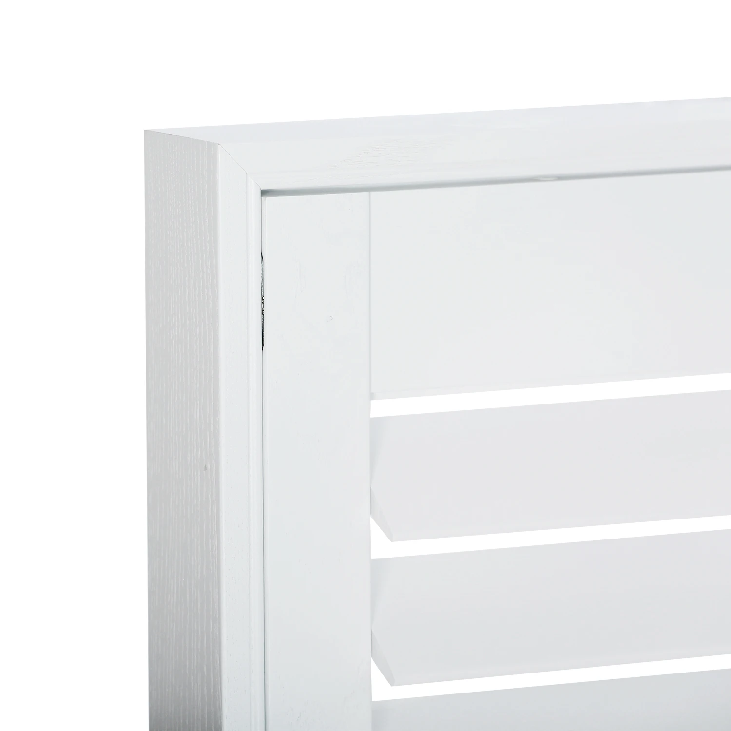 High Quality Custom Measure Size Plantation Shutters PVC Fauxwood Window White Wooden Door