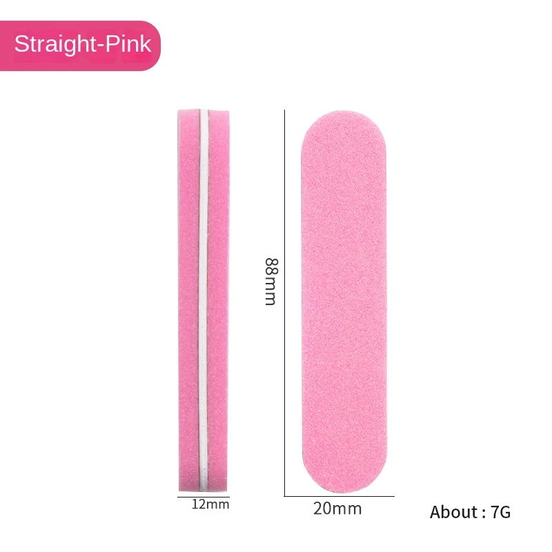 Cross-Border New Mini Double-Sided EVA Nail Polish Rubbing Strip Washable Short Sponge for Nail Polishing and Sanding