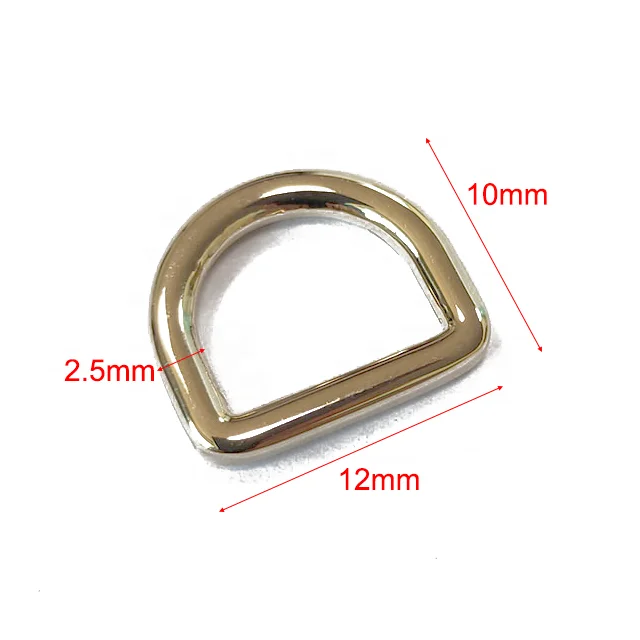 Оптовая продажа, 12x10x2,5 мм, кожаный ремешок Shiwang, металлическое D-образное кольцо для одежды с индивидуальным логотипом