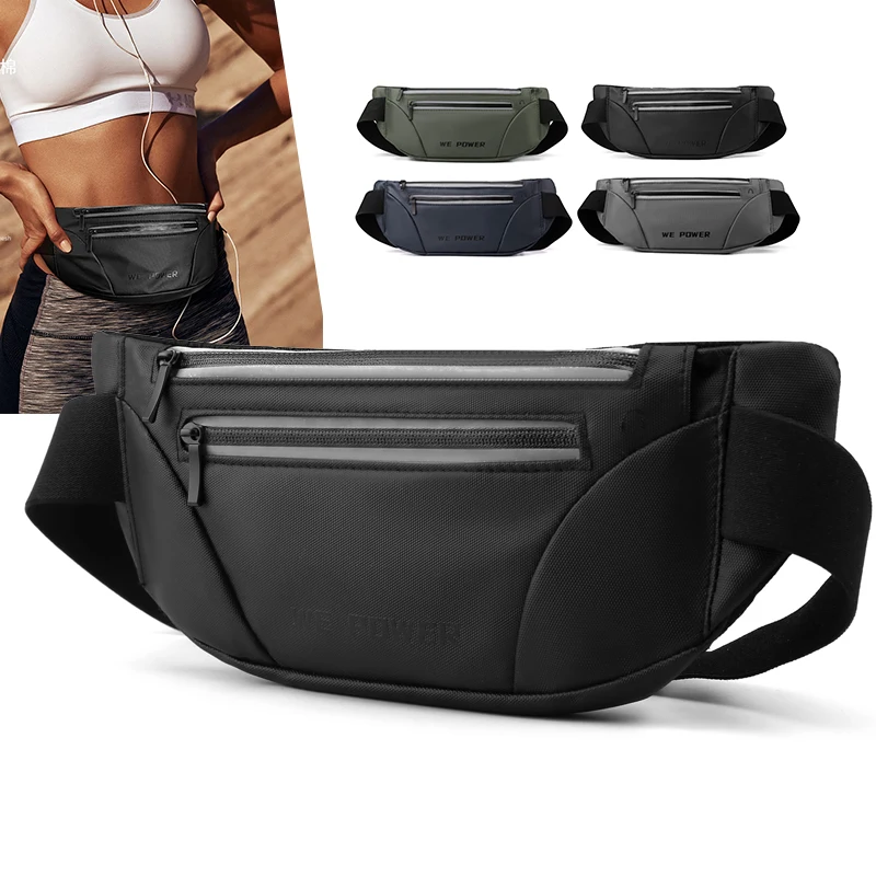 Wholesale Fanny Pack With Earphone Port Waterproof Waist Bag With Adjustable Belt Casual Bag Bum Bags For Travel Sports Running
