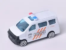 Metal Alloy Pull Back Racing Police Car Educational Toys Model Ornament Collection Gift Set For Boys Kids