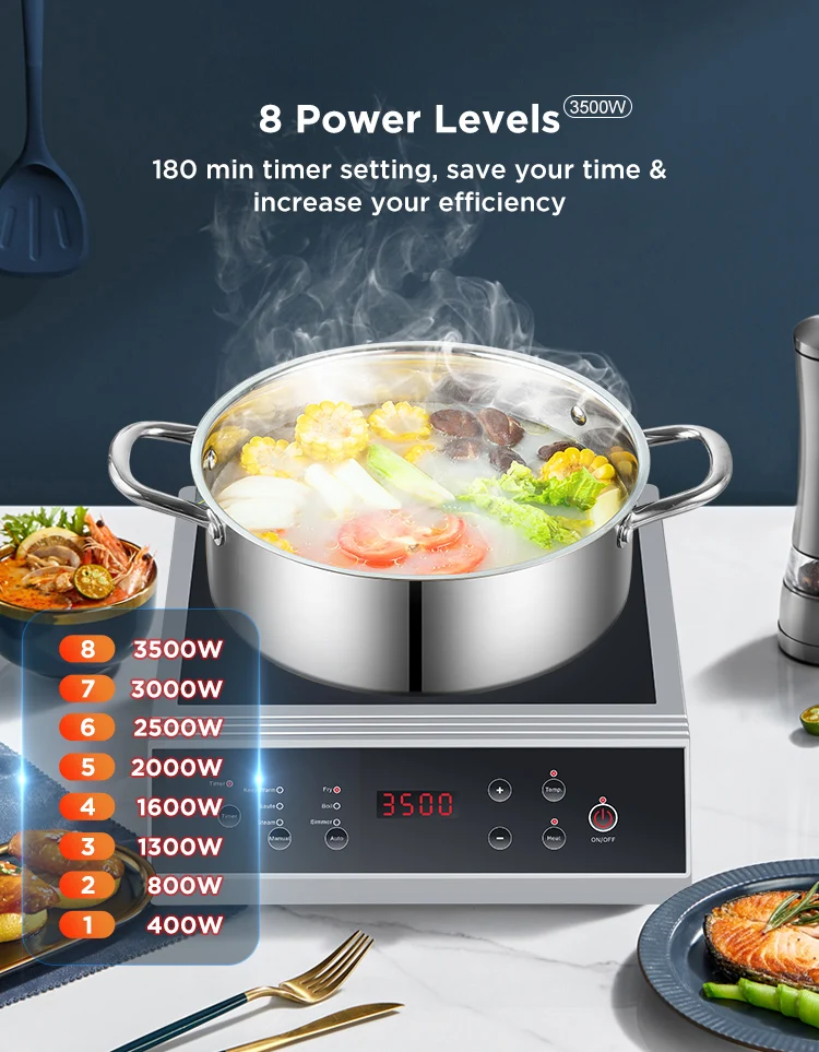 Commercial New Plastic Single Burner Home Portable Kitchen Cooking Induction Stove
