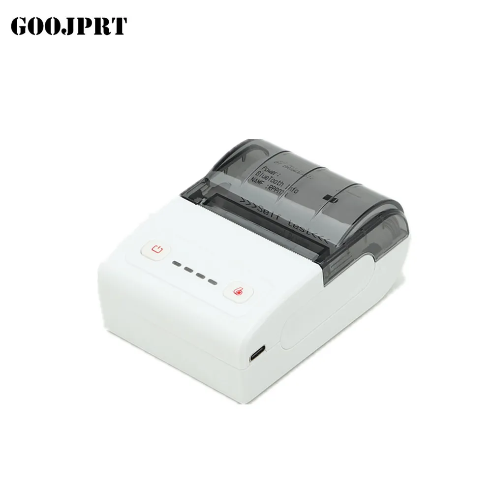 USB Thermal Receipt 58mm Portable BT Thermal Mini Printer for POS Terminal MTP-2