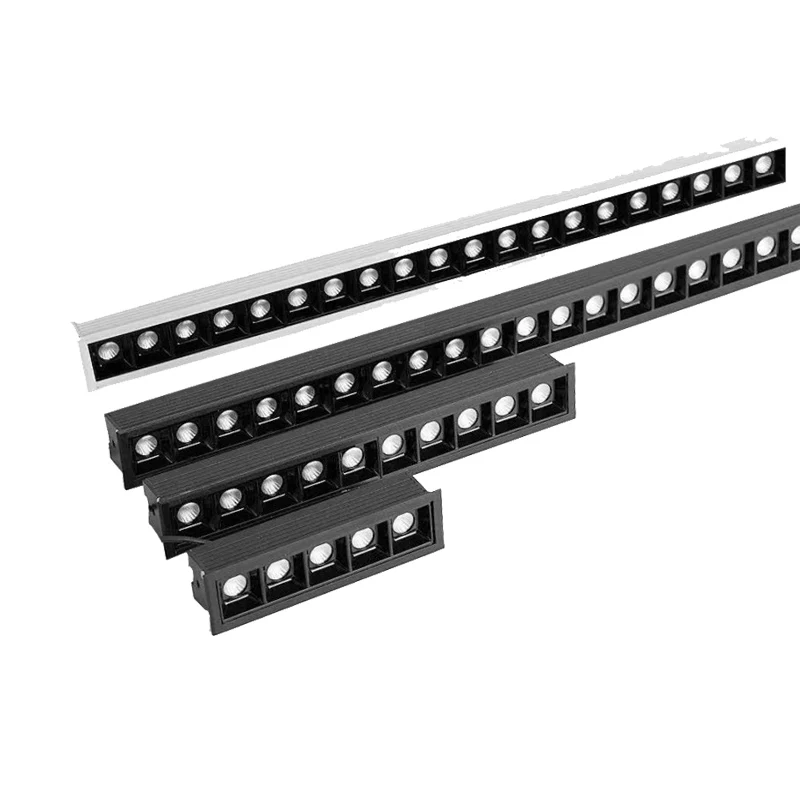 Recessed Frosted Diffuser LED Linear Light 5W 10W 15W 20W 30W 40W 45W LED Matrix Light Matt White and Matt Black