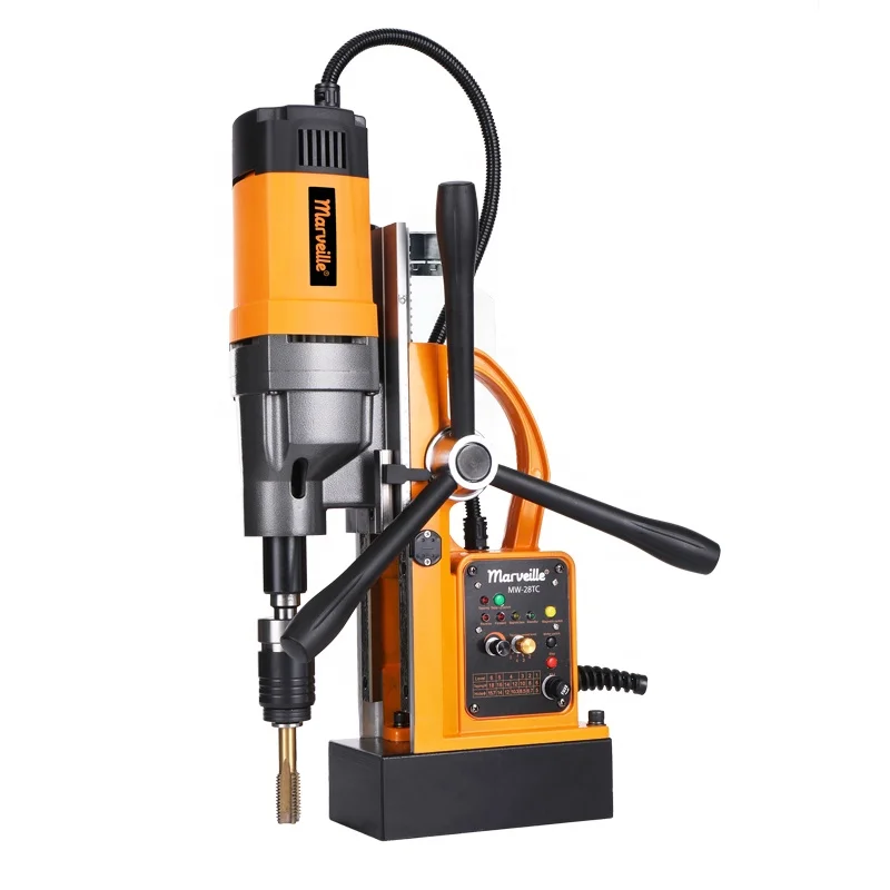 Marveille MW-28TC Portable magnet drill engineering machine automatic absorption plate drilling machine