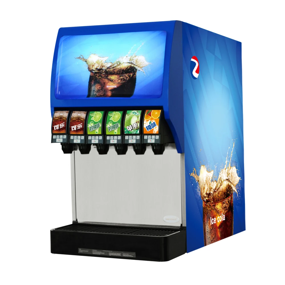 Soda fountain drink dispenser machine with buttons Can be customized
