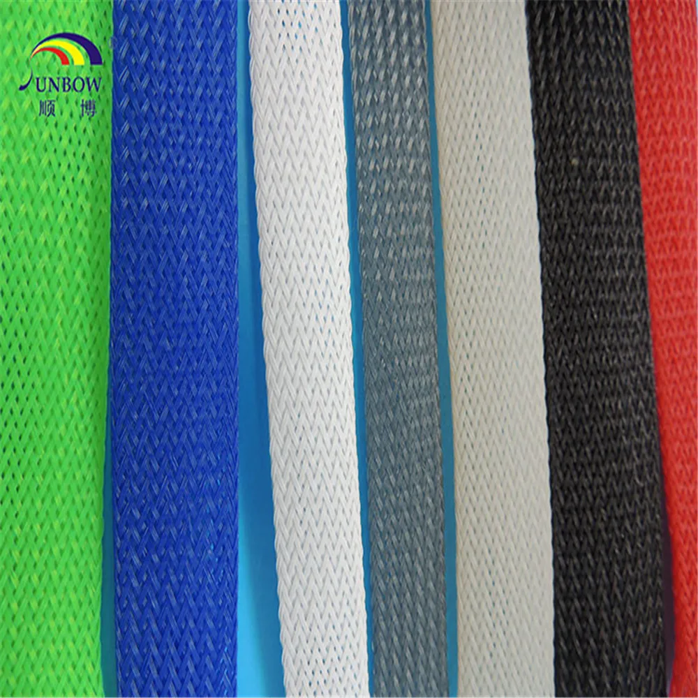 Flexible Wire Electrical Cables Protection Nylon PP PET Braided Expandable Sleeving
