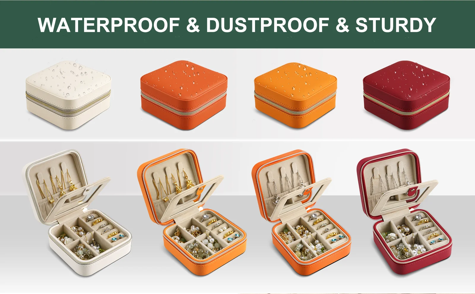 Quality luxury custom logo jewelry organizer box in store quickly deliver large jewelry box jewelry organizer