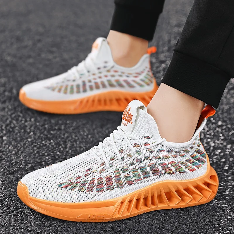 Factory made oem light weight men sport sneakers casual walking shoes