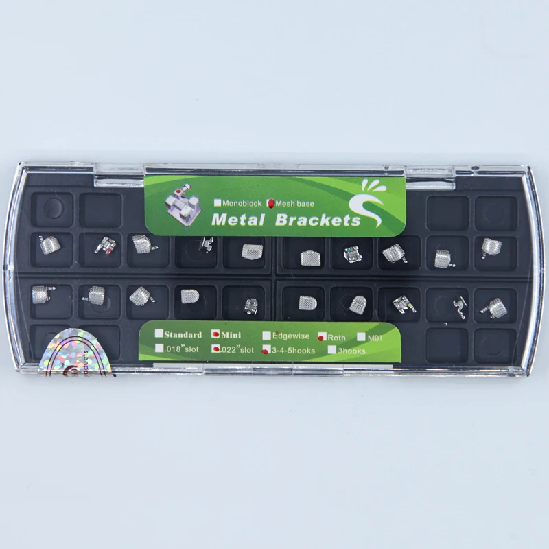 orthodontic dental factory supplier MIM mesh base brackets 022