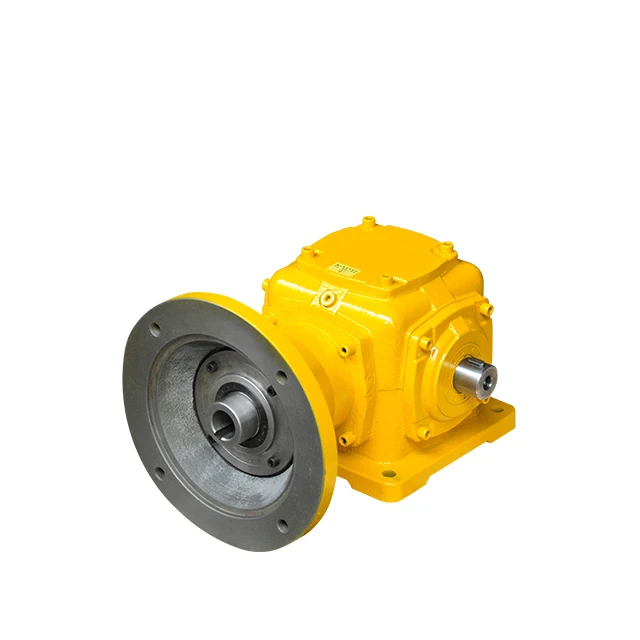 T Series Single Transverse Shaft Bevel Gearbox Bevel Miter Gear Motor Speed Reducer Steering Gear Box