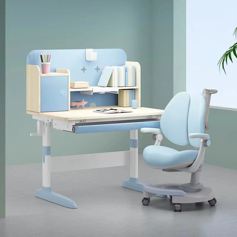 Rectangle Folding Study Desk Furniture Sets Play Children Table and Chair Hot Sell Wholesale Plastic for Kindergarten Kids Use