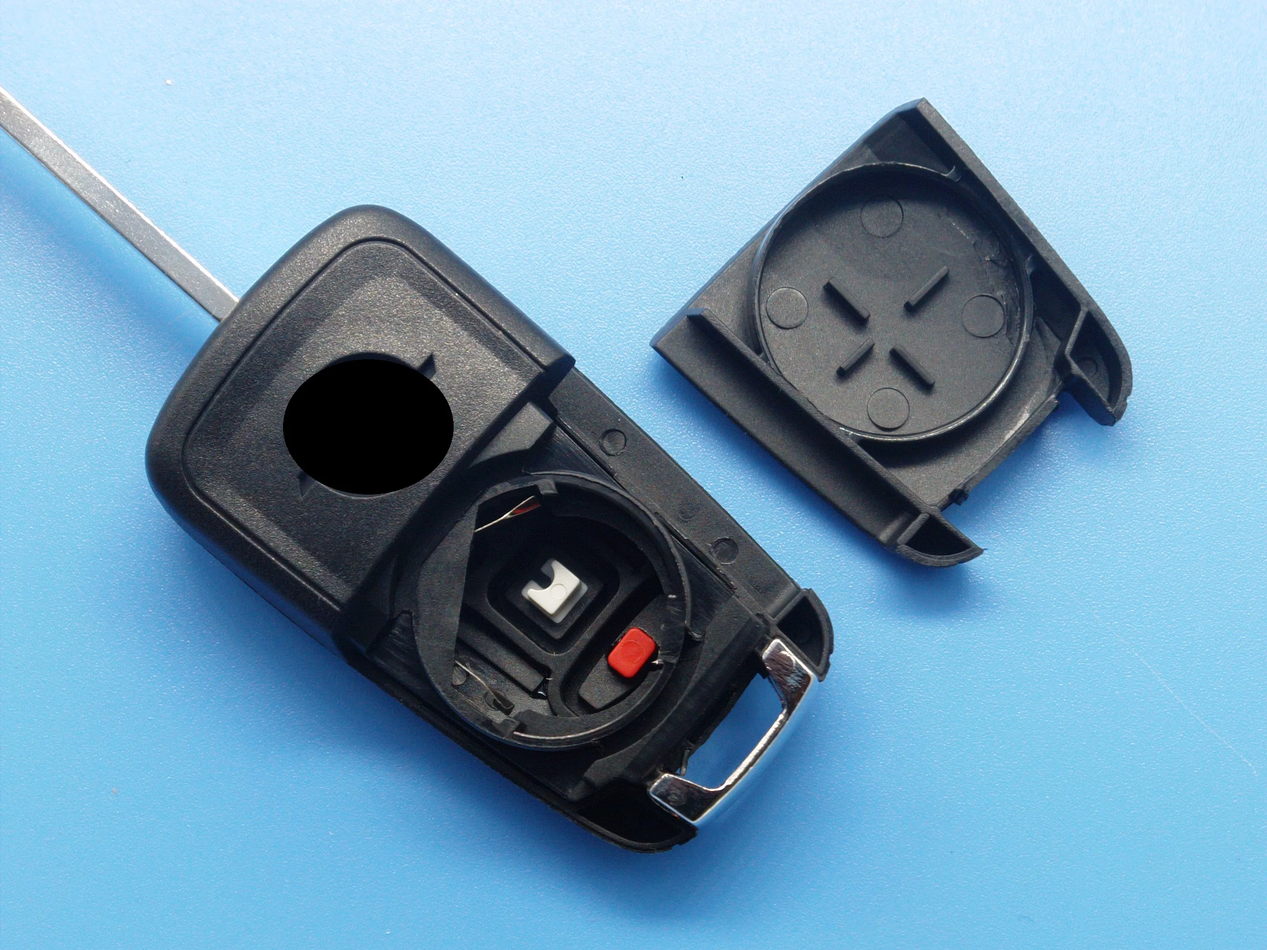 4 buttons uncut blade blank car flip remote key case cover for Vauxhall Opel Corsa