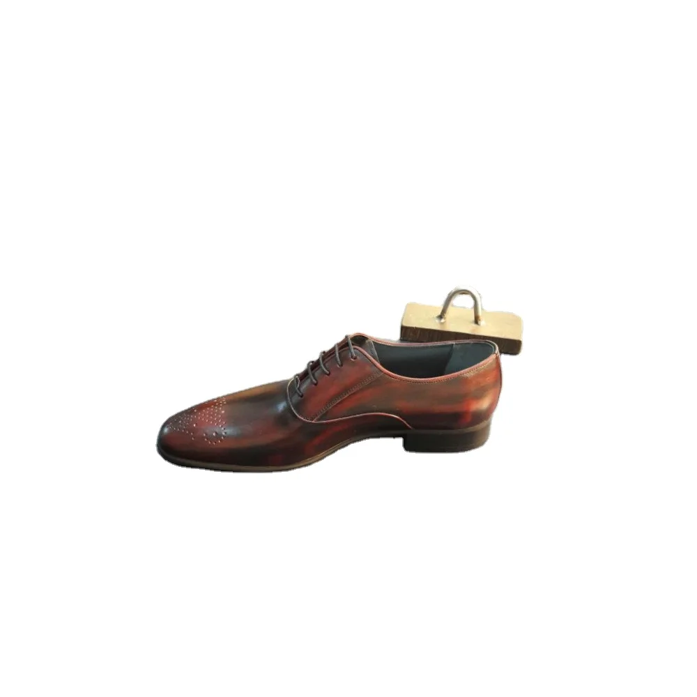 Лучшая Мужская официальная обувь высокого качества из натуральной кожи с узором крокодиловой легкая и круглая стелька EVA для осени