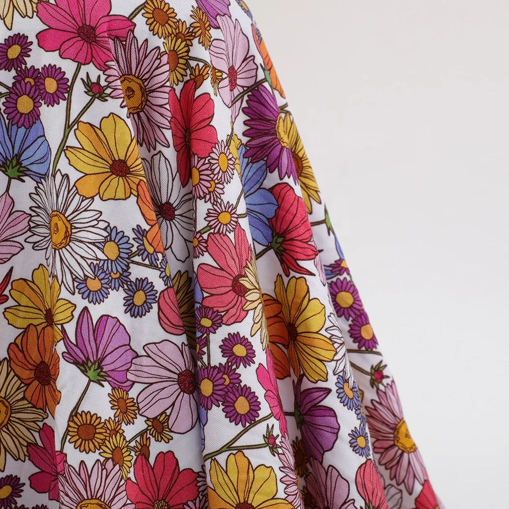 digital printed custom printed bamboo spandex lycra fabric