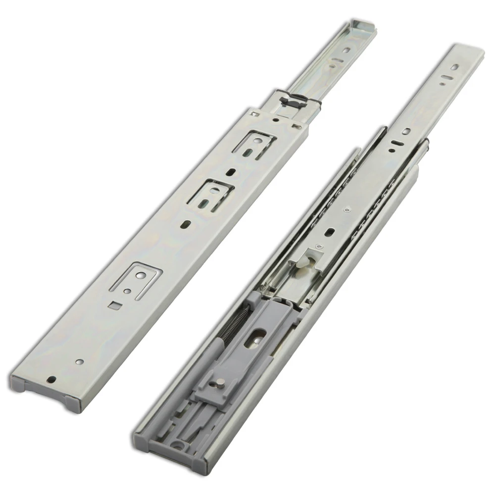 Superior quality 45mm Oem Drawer Slides With Damping Buffer Soft Close Drawer Slide
