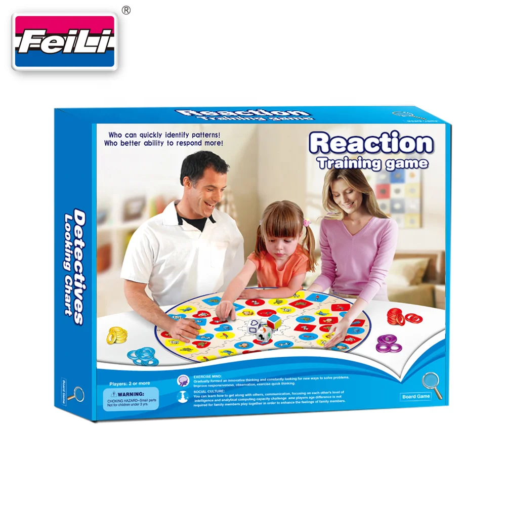 Custom reaction training game set for 2-4 people play board game for family preschool learning toys