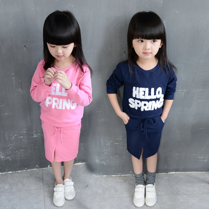 Wholesale Fashion Kids Clothes Cotton Children Girl Clothing Sets of Online Store