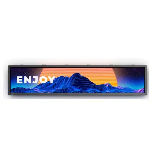 Custom Bar Type 28.6 Inch Bar Lcd Display Panel Rgb 1920*540 Strip Supermarket Shelf Screen Electronic Scale Strip Screen