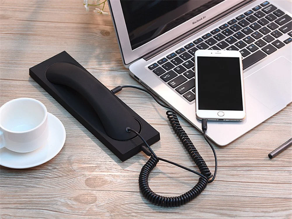  Проводная Портативная USB-гарнитура громкоговоритель в стиле ретро для компьютера/Skype/VoIP/офисного