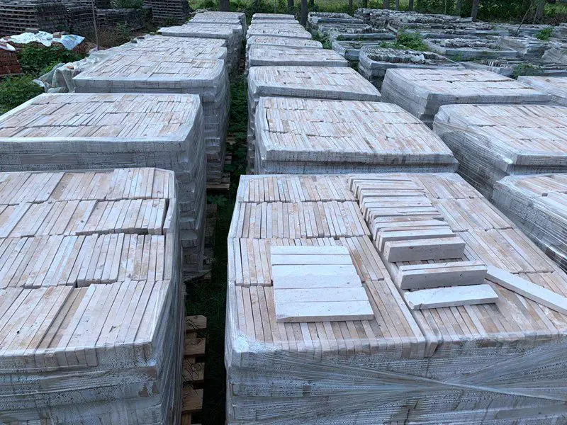 Антикварные восстановленные белые виниры из тонкого кирпича для облицовки стен