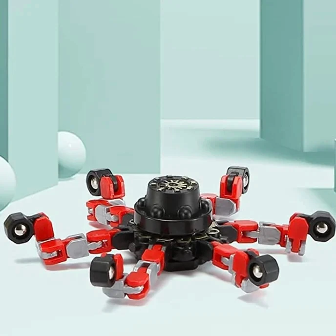 1PC Transformable Fidget Spinners Stress Relief Sensory Toys Fingertip Gyros Spinner Party Favors for ADHD Autism Kids Adults