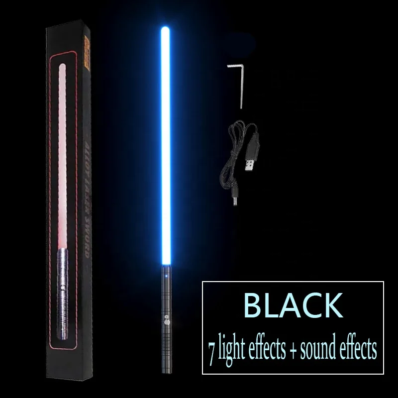New Mix Colors 2 In 1 Anime Toy Metal Hilt Laser Sword Light Saber Kids Cosplay Rgb Lightsaber