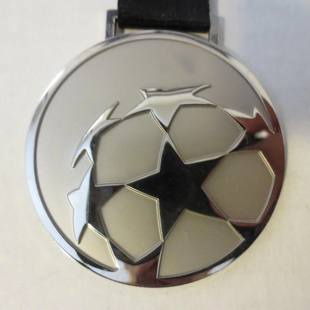 Custom Awards Race League Football Medal Athletic Medallion 3D Brass Gold Silver Bronze Metal Europe Champions League Medal