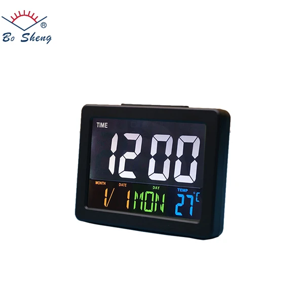 USB Cable LED clock Color Digital Alarm digital thermometer weather station alarm clock