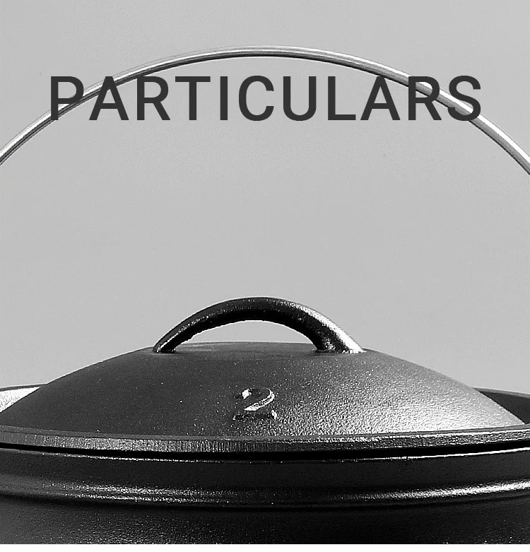 Cast Iron Cookware / South Africa Big Soup Pots Camping Cauldron Pot Three Legs Potjie Pot Dutch Oven for Outdoor Cooking