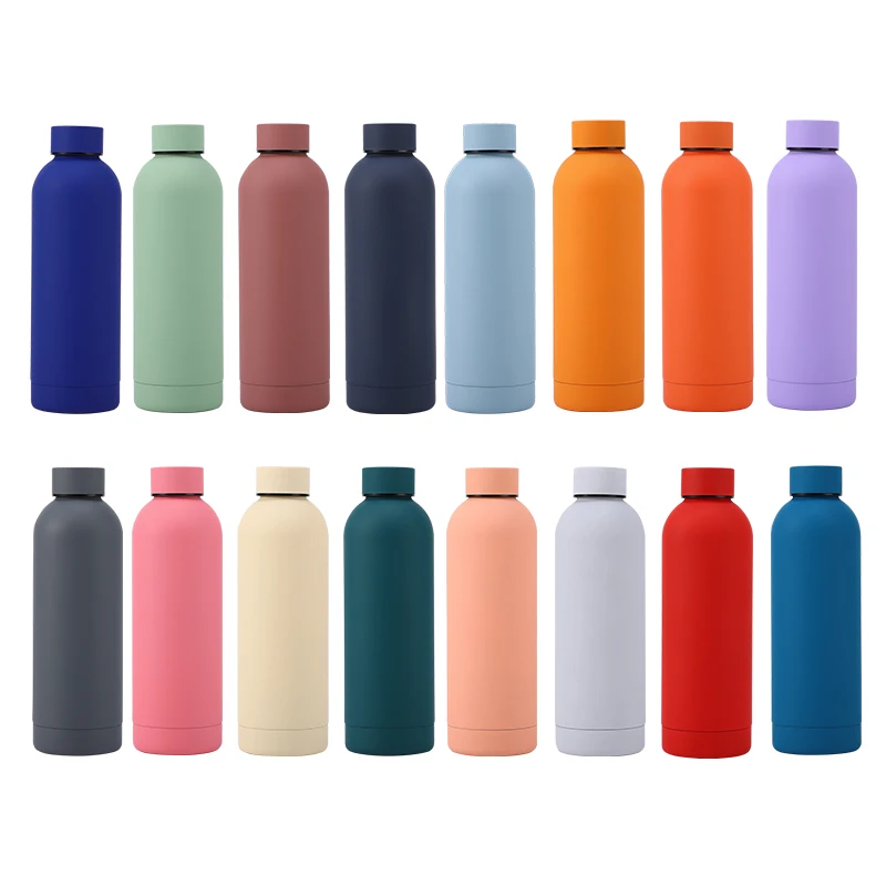 Hot Selling Insulated Water Bottle 500ml 750ml Small Mouth Double Wall Stainless Steel Thermos Vacuum Flask