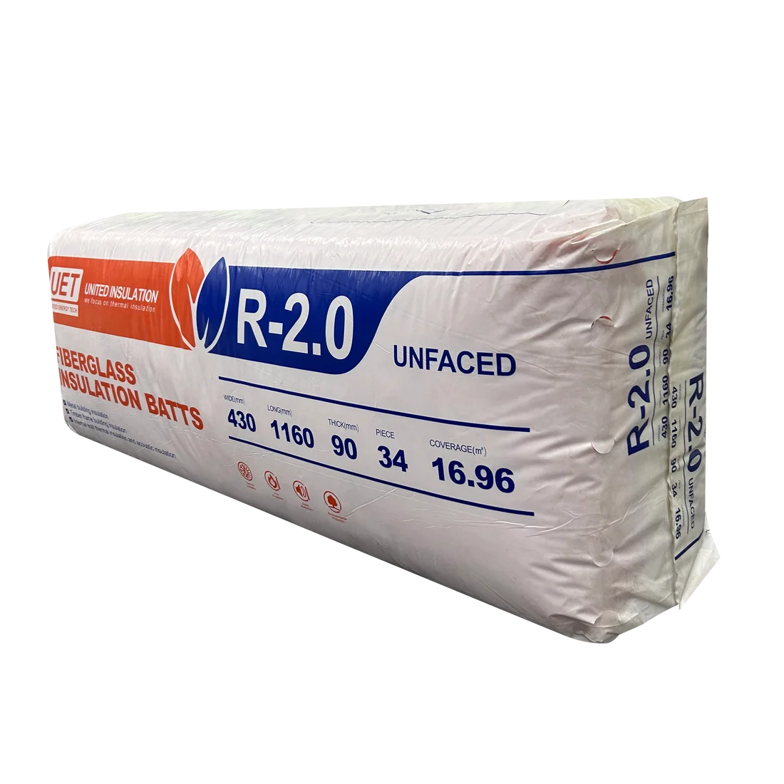 Бесплатный образец R2.0 R2.5HD R3.0 R3.5 R4.0 R5.0 R6.0 R7.0 жилой дом 430 мм 580 ширина эко-коричневая Стекловолоконная изоляция
