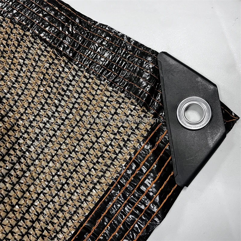 Outdoor 70% shading privacy netting fence cover with grommet and buckle