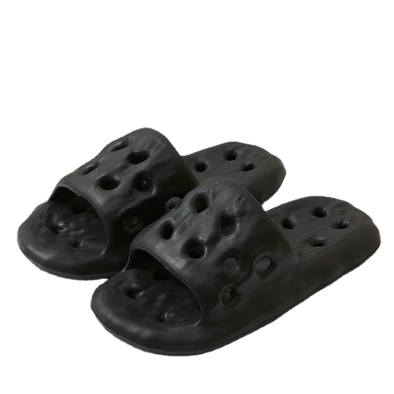 2024 new EVA material summer  home bathroom lotus root water leakage network red slippers