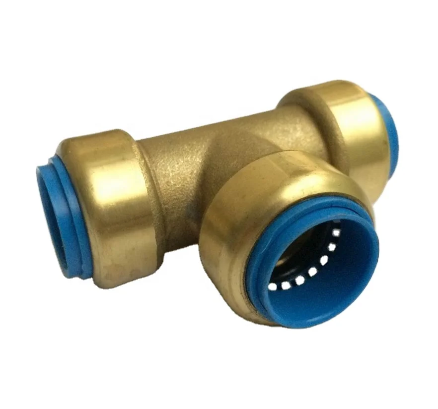 Вставной штуцер быстроразъемный pex для трубы ПВХ медная