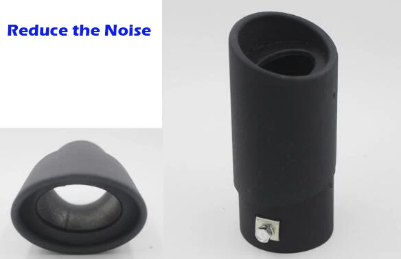 
Drop shipping 62mm Car Exhaust Pipe Tip Tail Car Exhaust Silence Muffler Cover Plating Black 